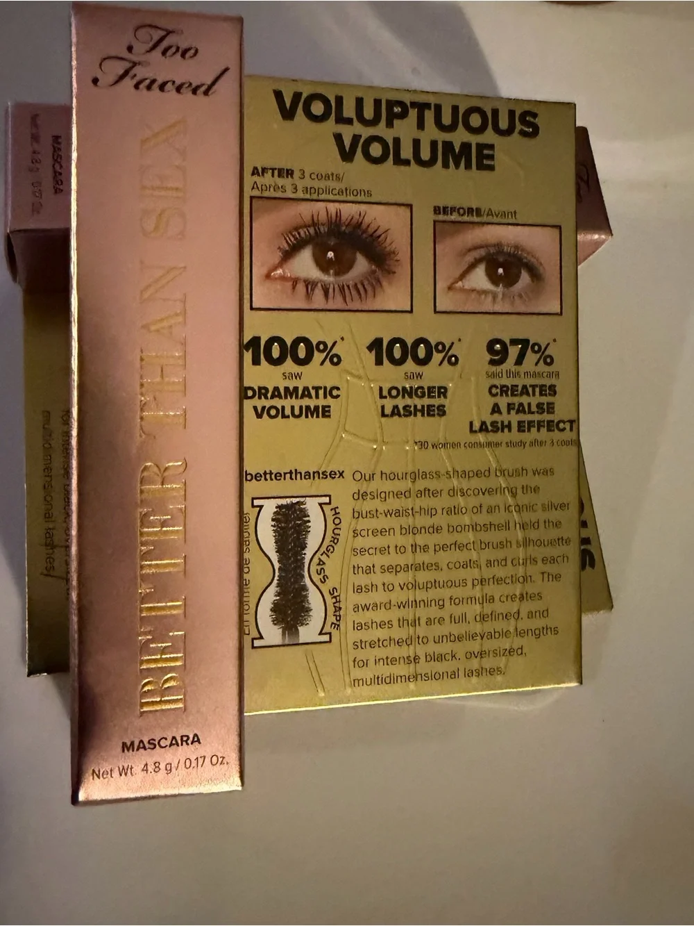 Too Faced Better Than Sex Mascara 2 Mini’s in black NIB